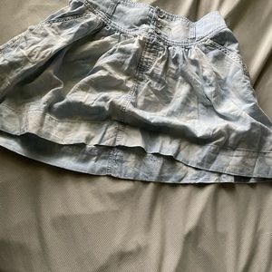 Tiedye light wash jean skirt AEO